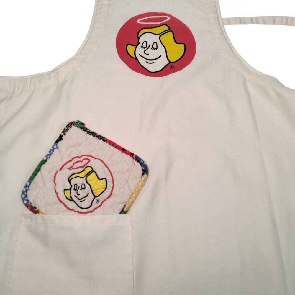 Vintage Good Sam Camping RV Club Kitchen Apron And Potholder Company Logo Cook